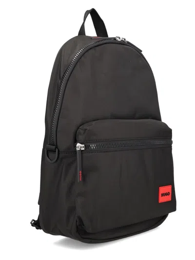 Hugo Boss Versatile Backpack Featuring Multiple Elements In Purple