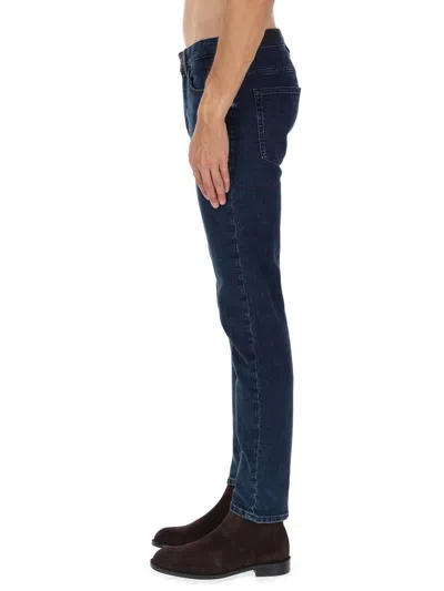 Hugo Boss Buttoned Slim-fit Jeans In Blue