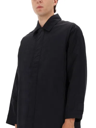 Sunflower Relaxed Nylon Coat In Black