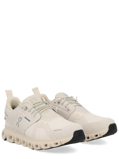 On Beige Cloud 6 Waterproof Sneakers In White