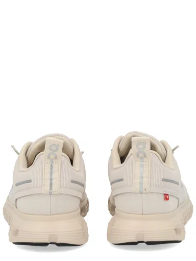 On Beige Cloud 6 Waterproof Sneakers In White