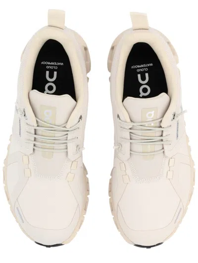 On Beige Cloud 6 Waterproof Sneakers In White