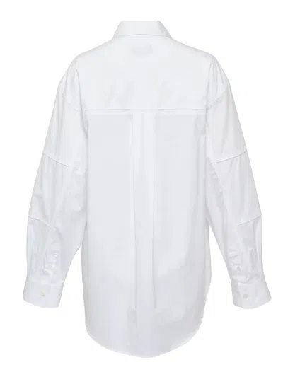 Msgm Shirt With Logo In White