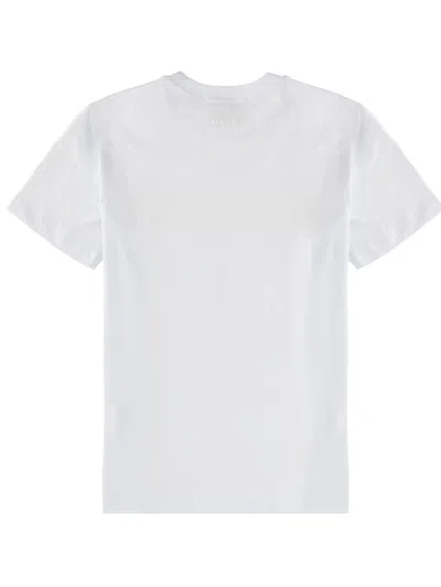 Msgm T-shirt With Graphics In White