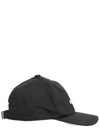 Msgm Stylish Hat With Curved Brim Design In Black