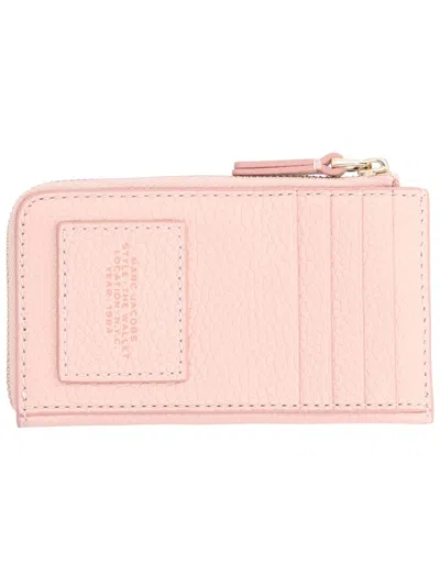 Marc Jacobs The Leather Top Zip Multi Wallet In Pink