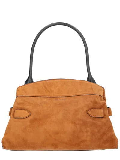 Marc Jacobs The Suede Dakota Satchel Bag In Yellow