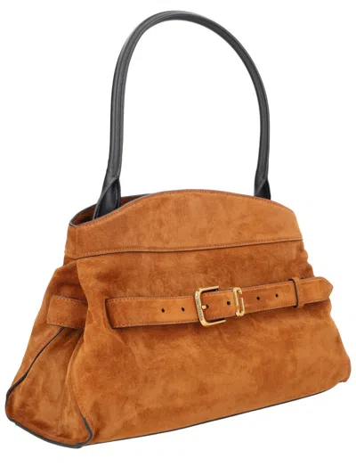 Marc Jacobs The Suede Dakota Satchel Bag In Yellow