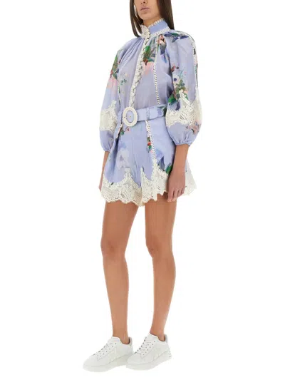 Zimmermann Short "everley" In Blue