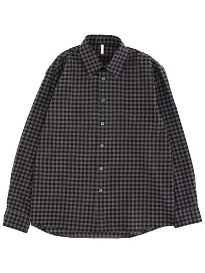 Sunflower Checked Shirt In Black