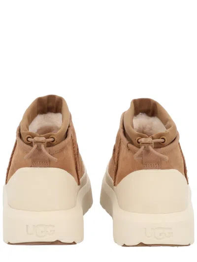 Ugg Cl Ultra Mini Weathe Ankle Boots In Leather Color Suede In Brown
