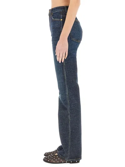 Khaite Danielle High-rise Straight-leg Jeans In Blue