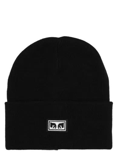 Obey Cap With Logo In Black