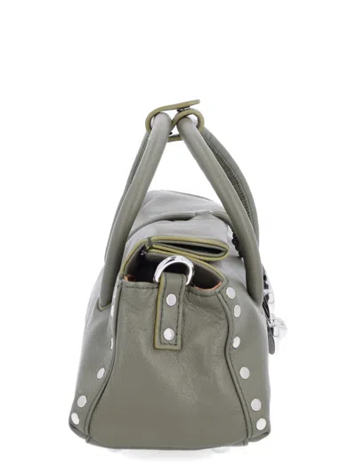 Zanellato Chic Shoulder Bag Detachable Strap In Gray