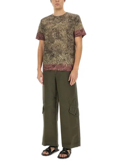 Dries Van Noten Lightweight Short Sleeve Round Neck T-shirt In Multi