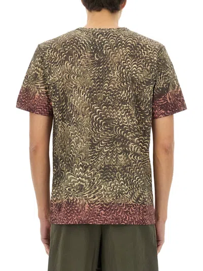 Dries Van Noten Lightweight Short Sleeve Round Neck T-shirt In Multi