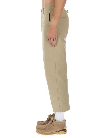 Visvim Cropped Trousers With Pockets And Loops In Neutral