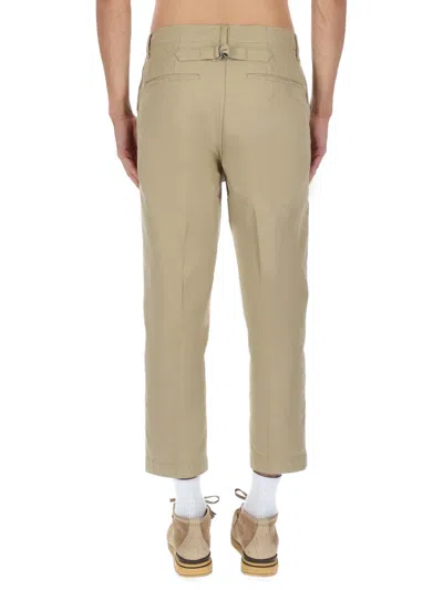 Visvim Cropped Trousers With Pockets And Loops In Neutral