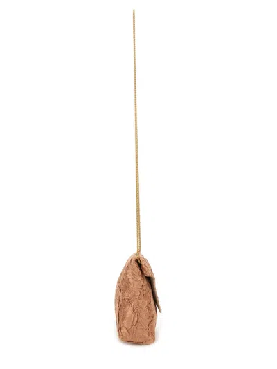 Dries Van Noten Rectangular Shoulder Bag Crafted In Sand