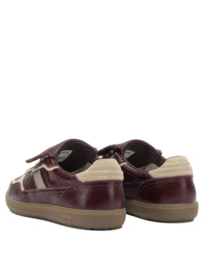 Alohas Tb.490 Club Patent Deep Burgundy Leather Sneakers In Brown