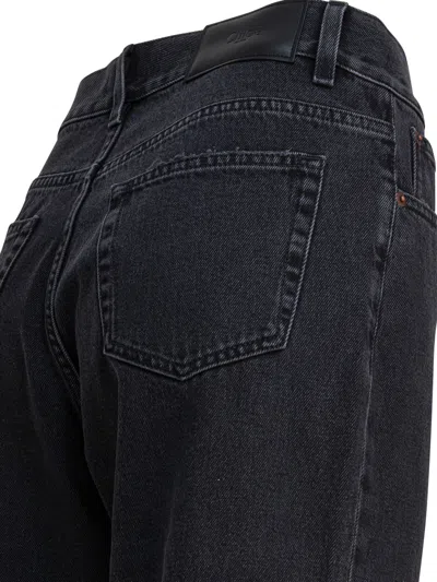Chloé Straight Leg Five-pocket Trousers With Belt Loops In Black