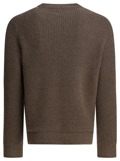 Alex Mill Jordan Sweater In Marled Cashmere Heather Walnut In Brown