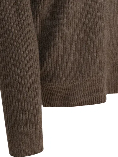 Alex Mill Jordan Sweater In Marled Cashmere Heather Walnut In Brown