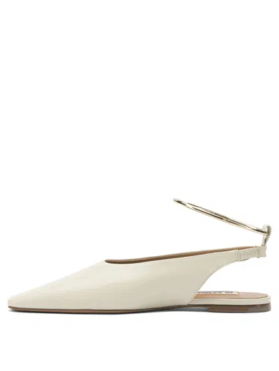 Jil Sander Ballet Slingbacks In White