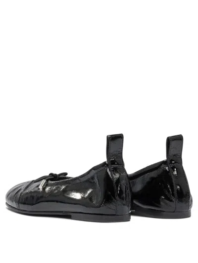 Alohas Rosalind Onix Black Leather Ballet Flats In Black