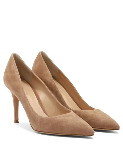 Gianvito Rossi Gianvito 85 Mm Heeled Shoes Beige In Multi