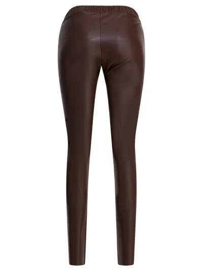 Max&moi Trousers In Brown