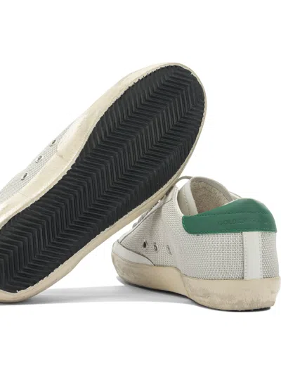 Golden Goose Superstar White Low-top Sneaker With Star Patch On The Side And Lettering Logo In Leather Man