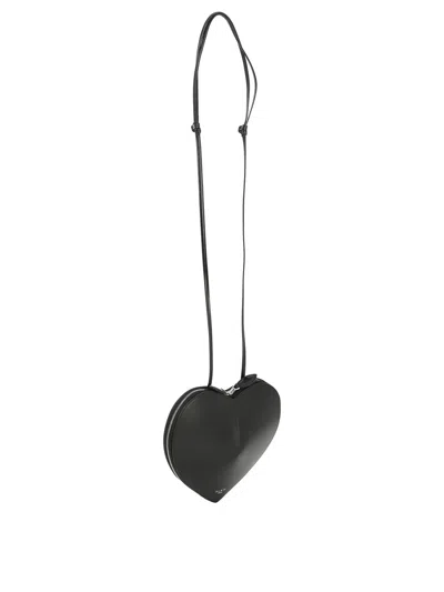 Alaïa Alaia Mini Heart-shaped Handbag With Gold Hardware In Black