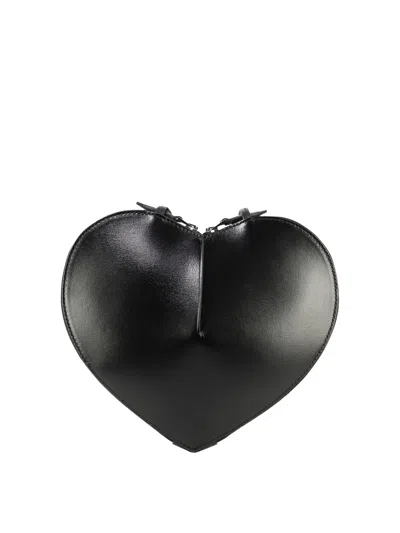 Alaïa Alaia Mini Heart-shaped Handbag With Gold Hardware In Black
