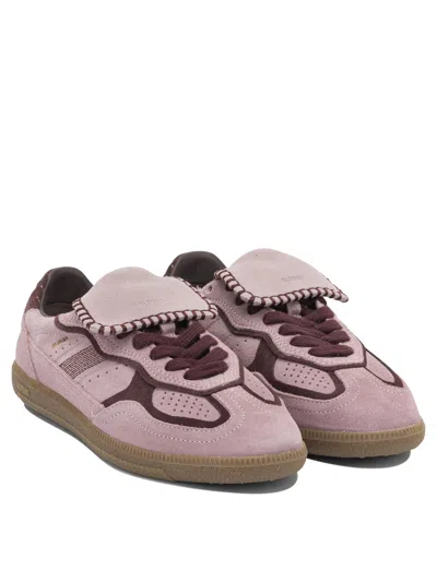 Alohas Tb.490 Club Suede Pink Leather Sneakers Altezza Tacco 2 Cm In Multi