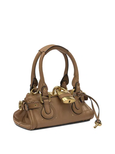 Chloé Chloe Camel Leather Paddington Shoulder Bag In Brown