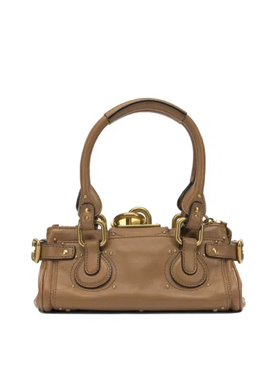 Chloé Chloe Camel Leather Paddington Shoulder Bag In Brown
