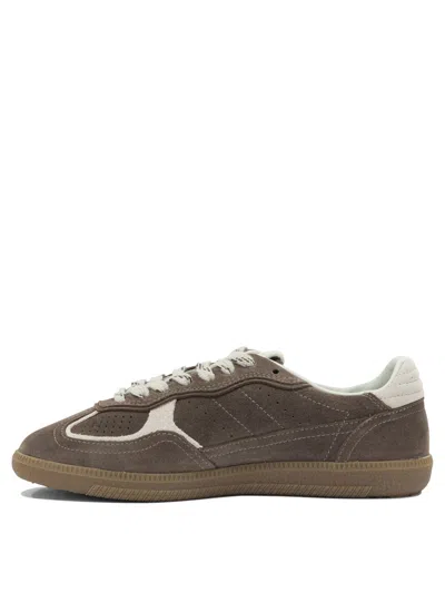 Alohas Tb.490 Rife Taupe Leather Sneakers Shoes In Brown