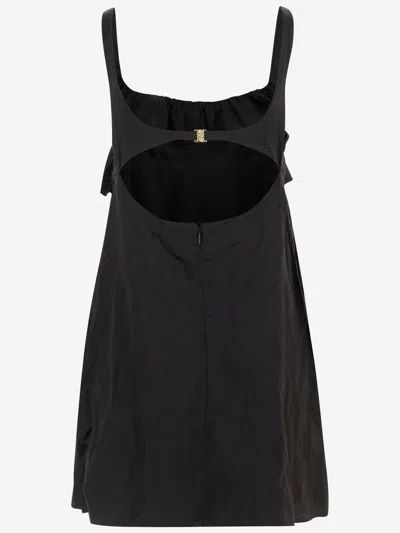 Chloé Chloè Mini Dress In Technical Satin In Black