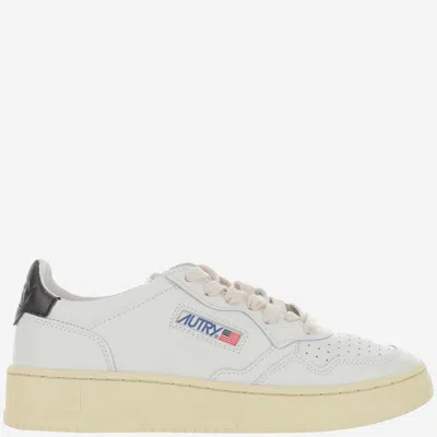 Autry Leather Sneakers With Back Contrasting Patch In White