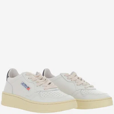 Autry Leather Sneakers With Back Contrasting Patch In White