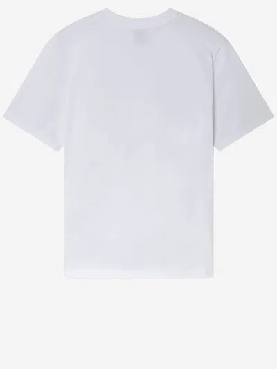 Casablanca Tennis Club Boxy Front Flame Cotton T-shirt In White
