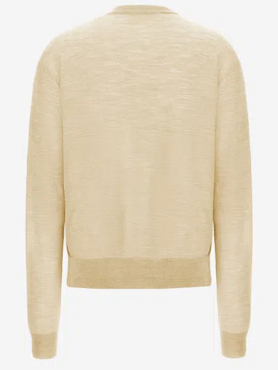 Jil Sander Wool And Cashmere Blend Sweater In Yellow