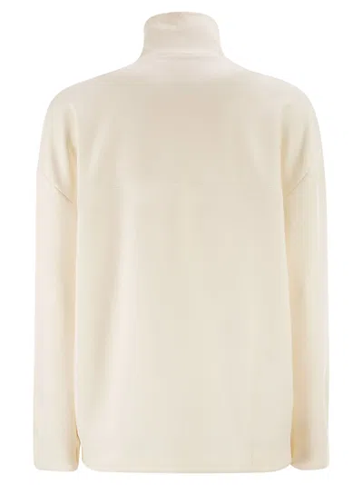 Max Mara Maxmara Mxppala Scuba Jersey Jacket In White