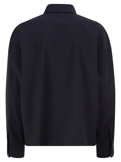 Weekend Max Mara Weekend Maxmara Wkdmulino Cropped Wool Canvas Jacket In Blue