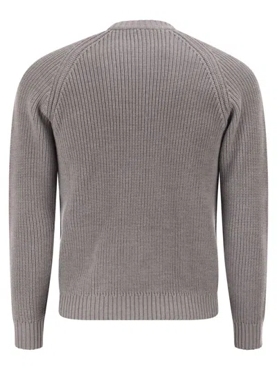 Rakki' Rebel Crew Neck Sweater In Gray