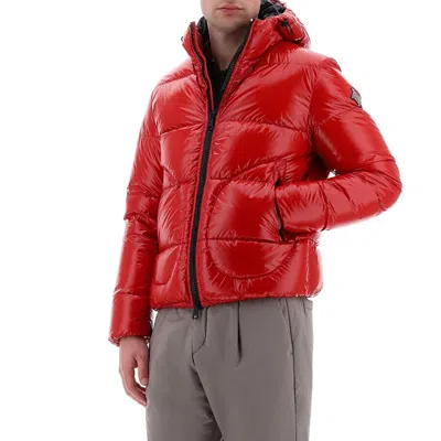 Herno Bomber Gloss Jacket Men In Red