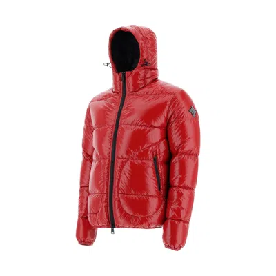 Herno Bomber Gloss Jacket Men In Red