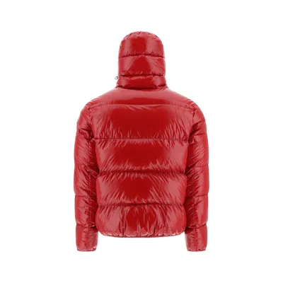 Herno Bomber Gloss Jacket Men In Red