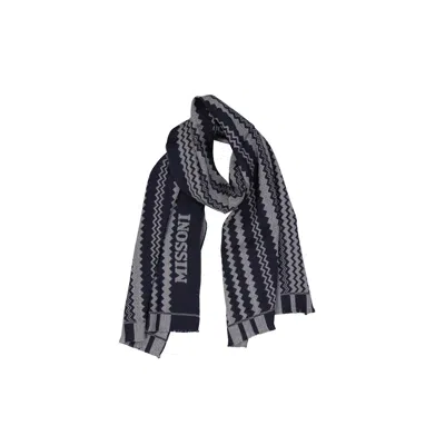 Missoni Wool Scarf In Blue
